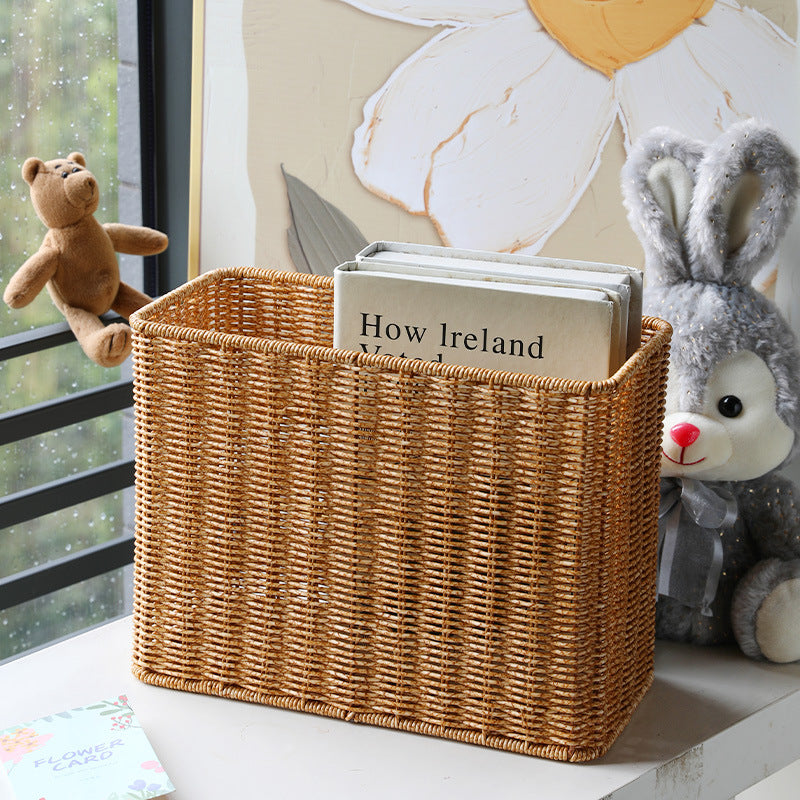 Unisex Rectangular Handwoven Storage Basket Bowlift