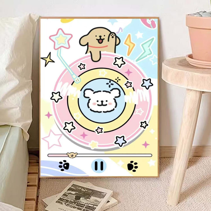 Cute Animal-Themed Illustrative Wall Art Bowlift