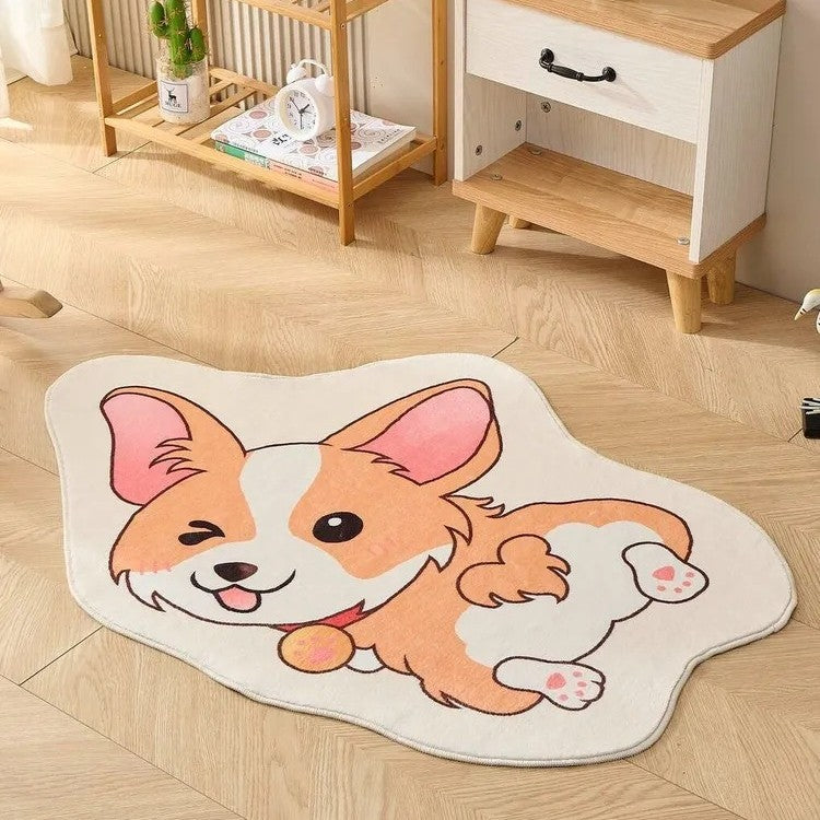 Playful Animal-Themed Round Area Rug