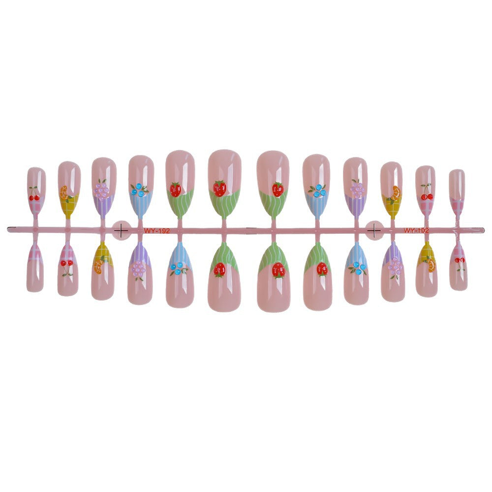 Fruit-Inspired Artistic Press-On Nail Set Bowlift