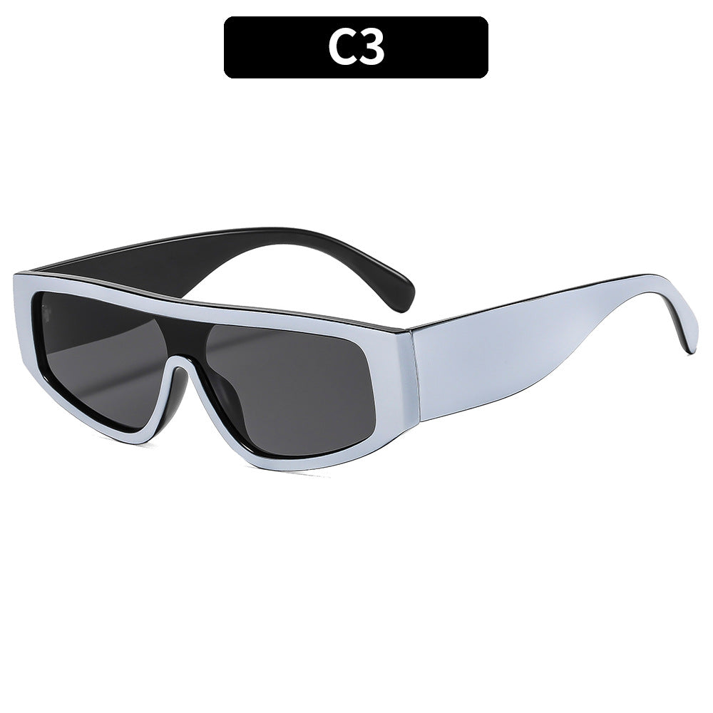 Futuristic Architectural Shield Sunglasses