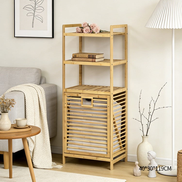 Laundry shelf with baskets Bowlift