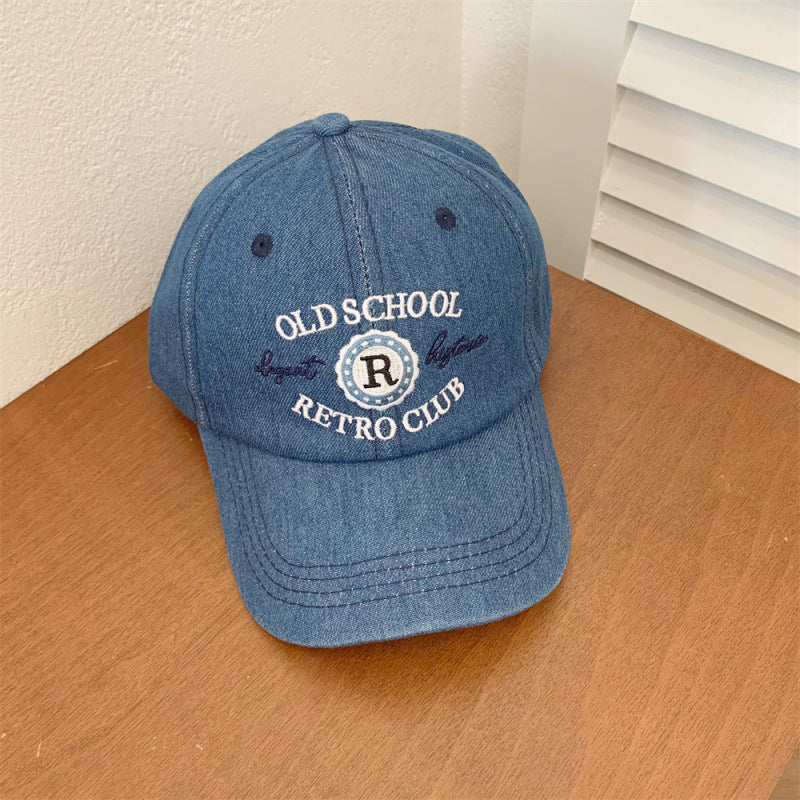 Unisex Retro Denim Baseball Cap Bowlift