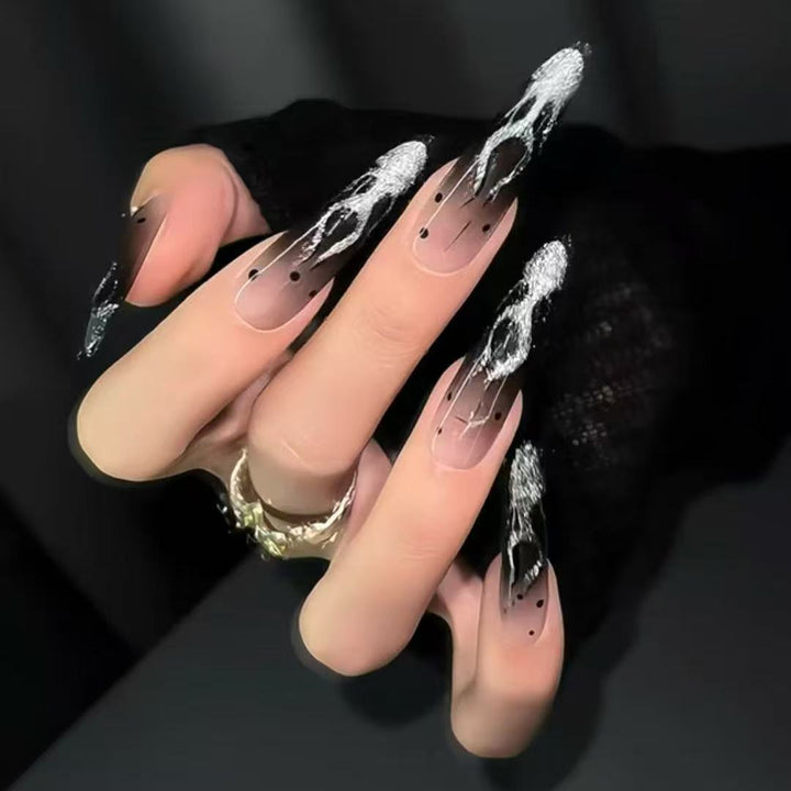 Artistic Long Stiletto Nail Art Set Bowlift