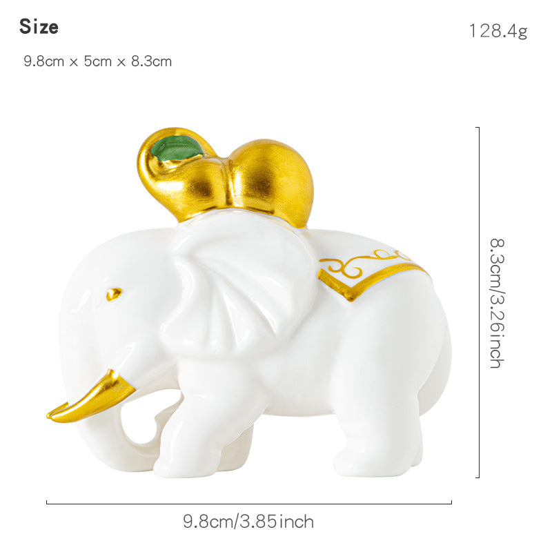 Elegant elephant figurine made of high-quality ceramic Bowlift