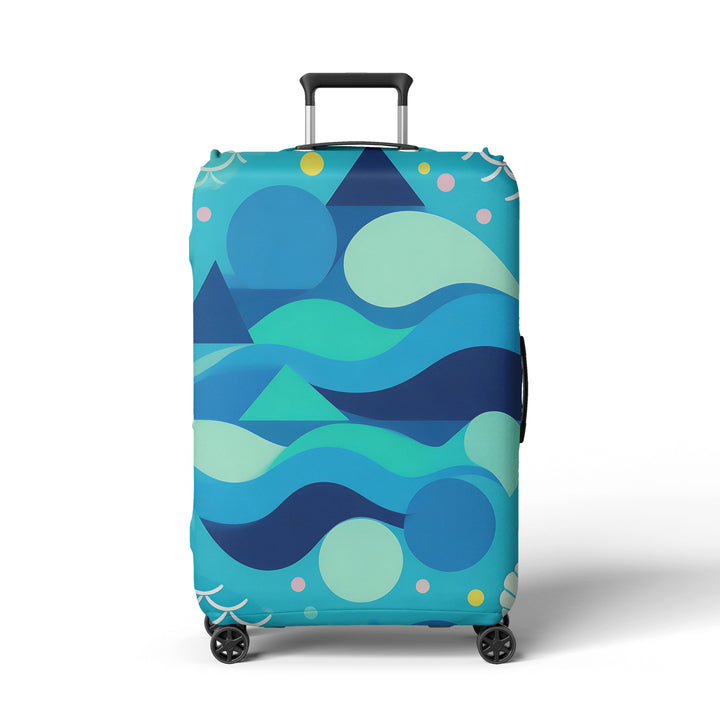 Women's suitcase cover with modern graphic design Bowlift