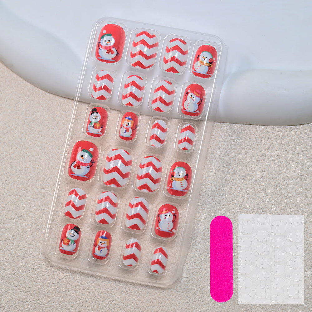Themed Summer Beach Nail Art Press-On Nails Bowlift