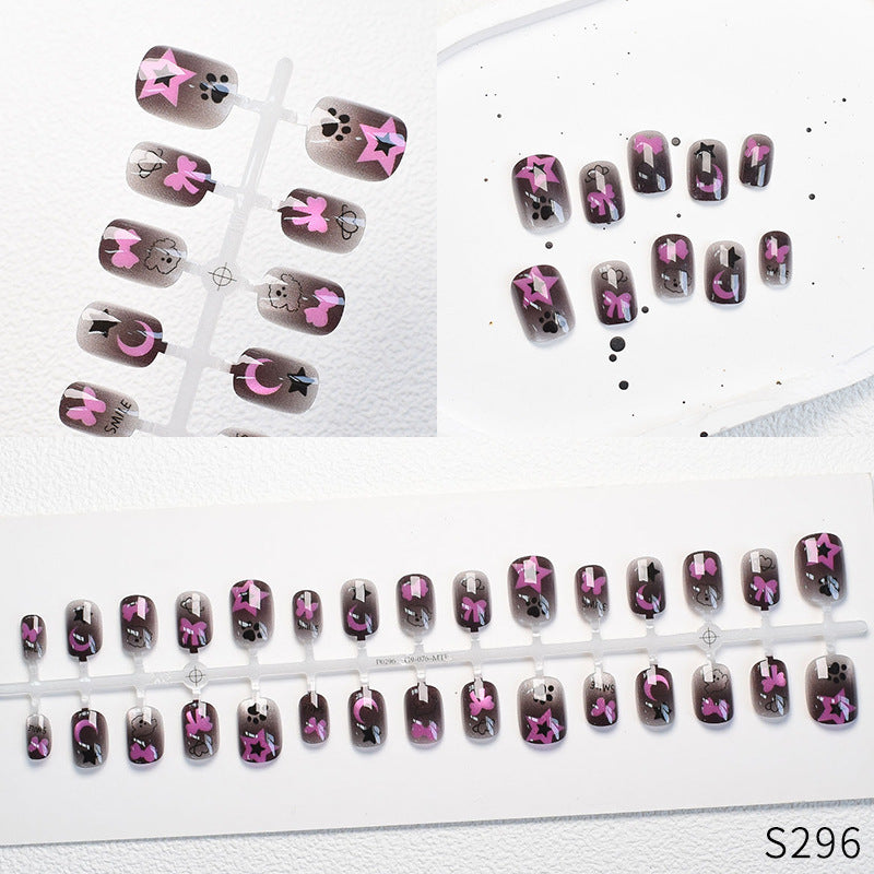 Cute Animal-Themed Press-On Nail Set Bowlift