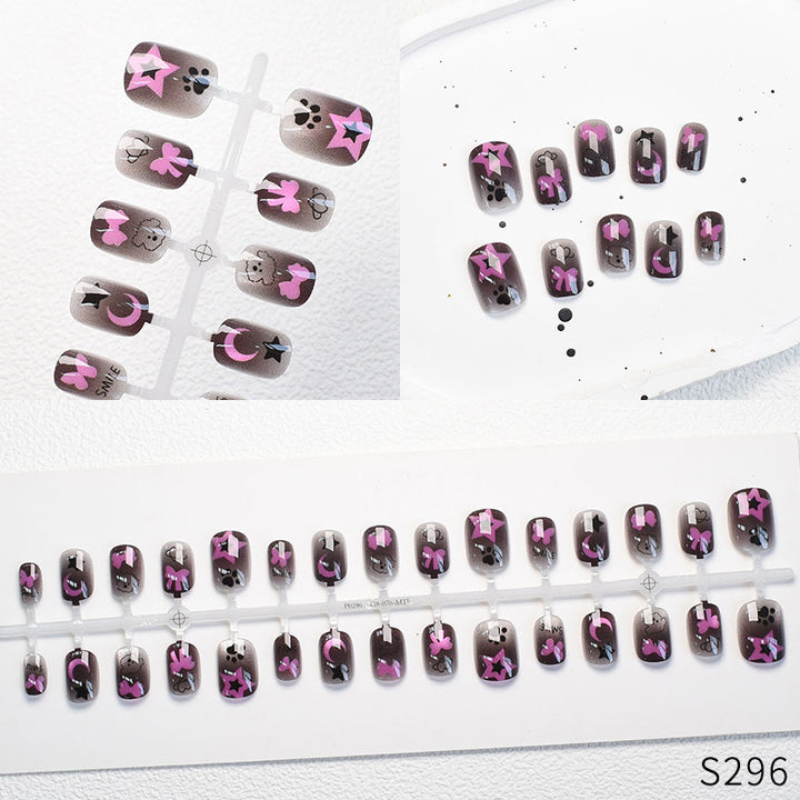 Cute Animal-Themed Press-On Nail Set Bowlift