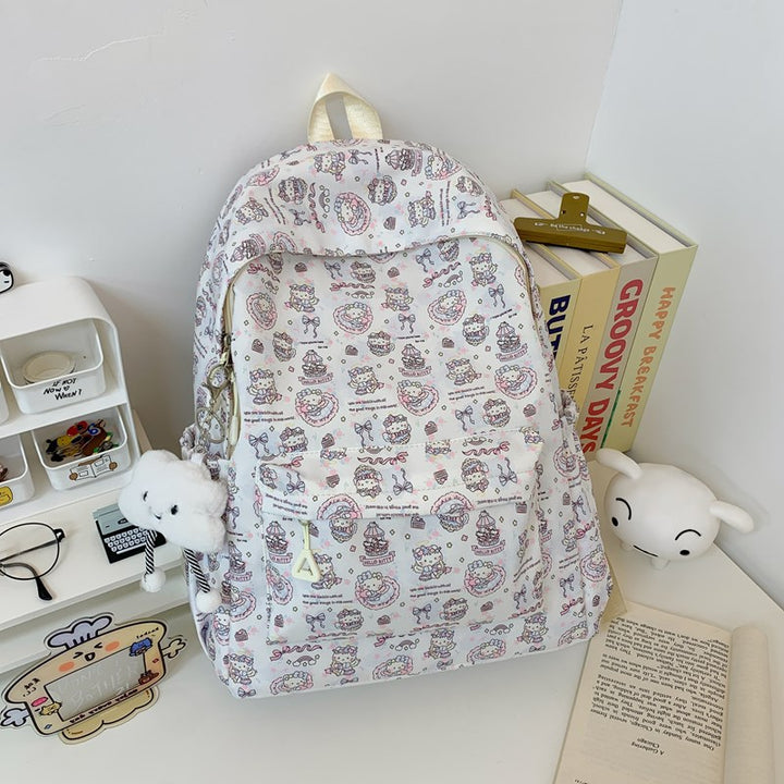 Adorable Cartoon Pattern Backpack