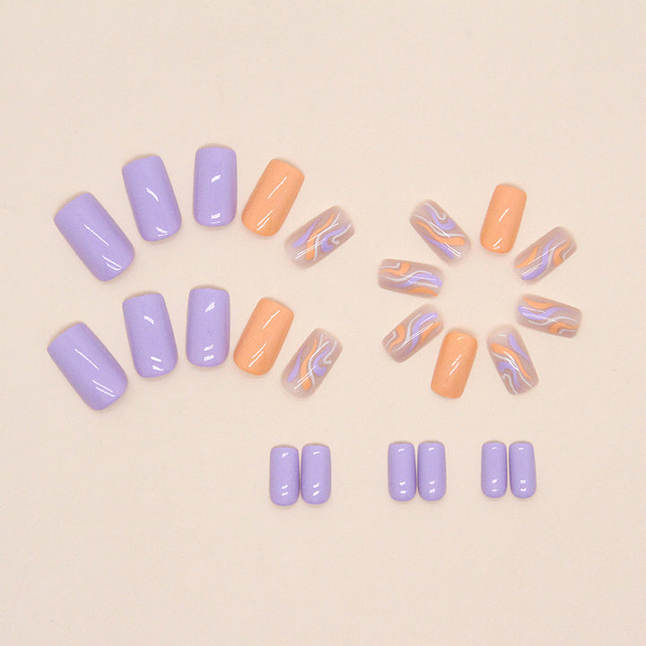 Artistic Swirl Nail Design Set Bowlift