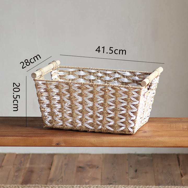 Handcrafted laundry basket made of natural material Bowlift