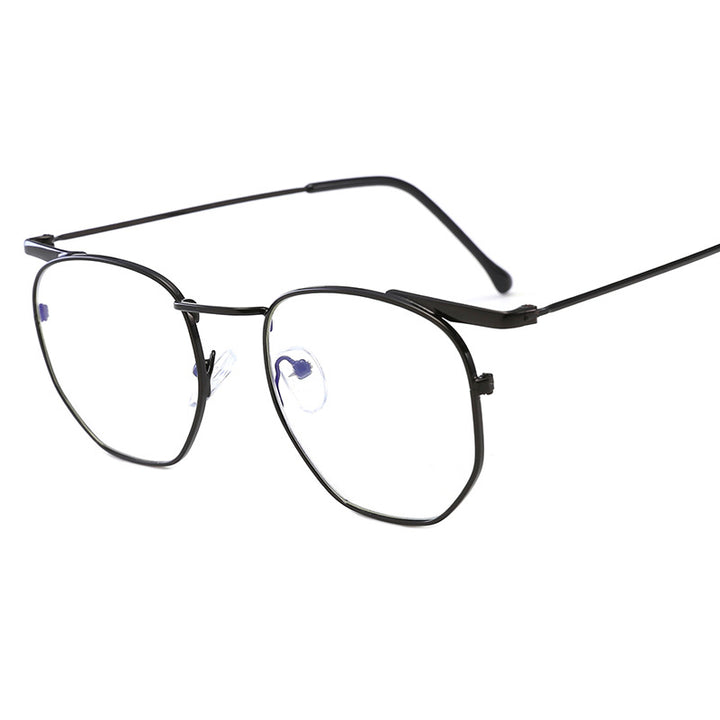 Women's fashionable rectangular glasses with elegant metal frame Bowlift