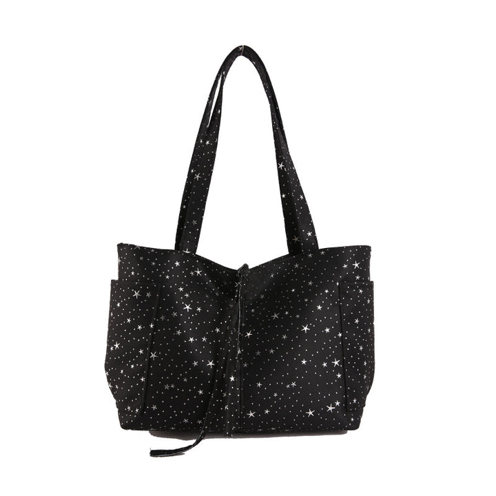 WoStar-Patterned Canvas Tote Bag Bowlift