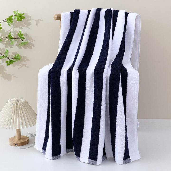 High-quality terry bath towel with intense stripe pattern Bowlift