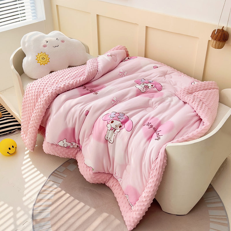 Girls cuddly blanket with versatile animal motif Bowlift