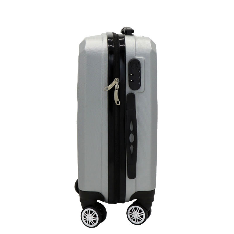Unisex Geometric Hard Shell Spinner Suitcase Bowlift
