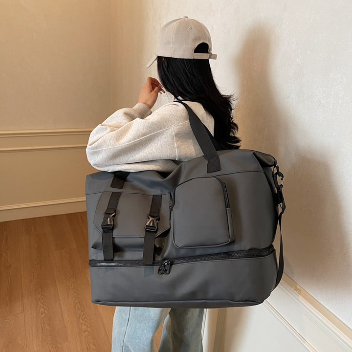Water-Resistant Multi-Pocket Sports Duffle Bag Bowlift