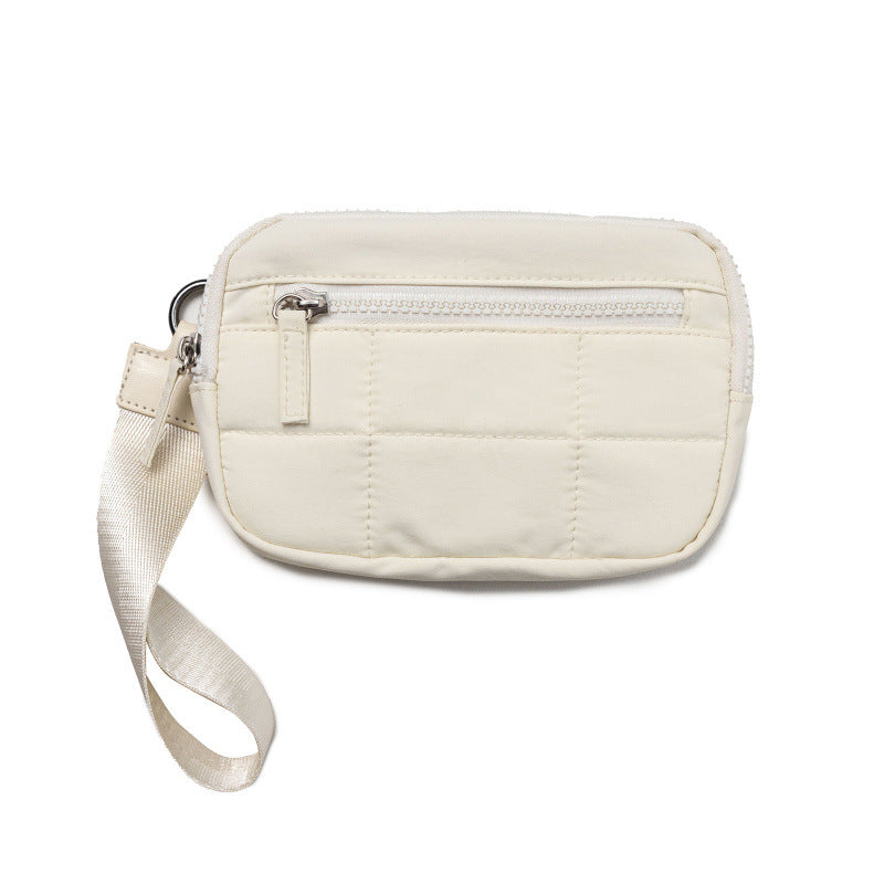 Stylish and Practical Cosmetic Clutch with Removable Carrying Strap Bowlift