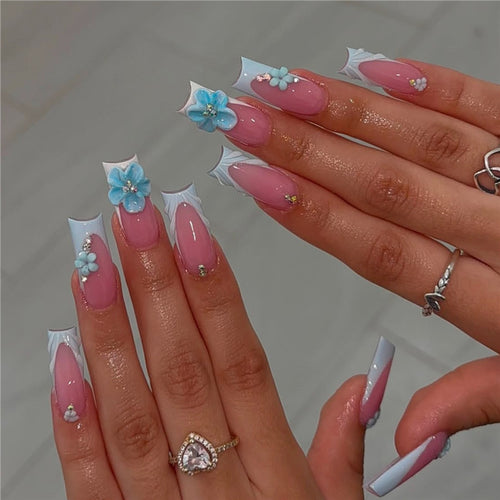 Decorative Acrylic Press-On Nail Art Bowlift
