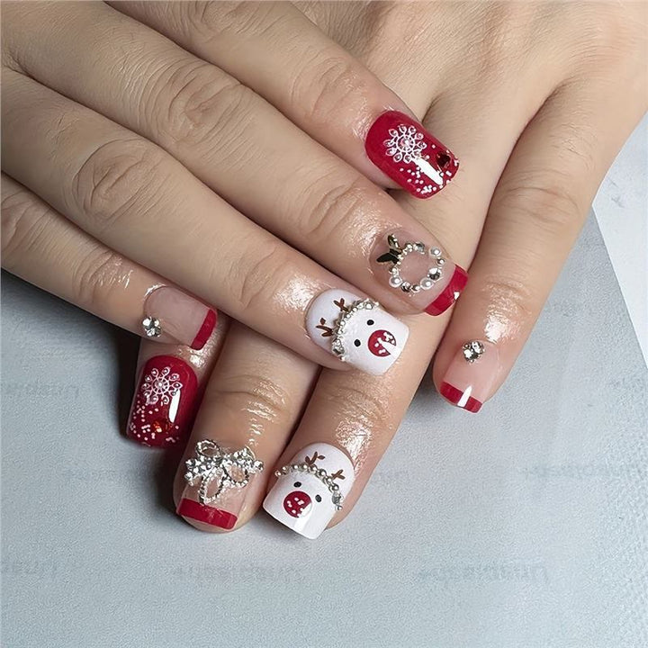 Festive Holiday Themed Nail Art Bowlift