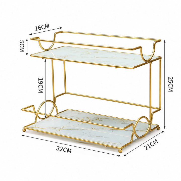 Elegant Two-Tier Serving Tray