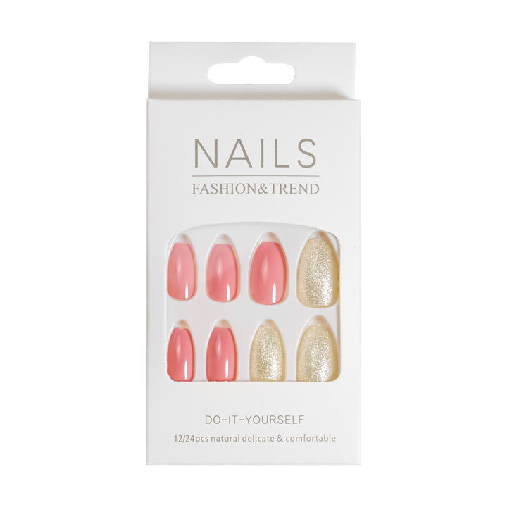 Artistic Graphic Press-On Nail Set Bowlift