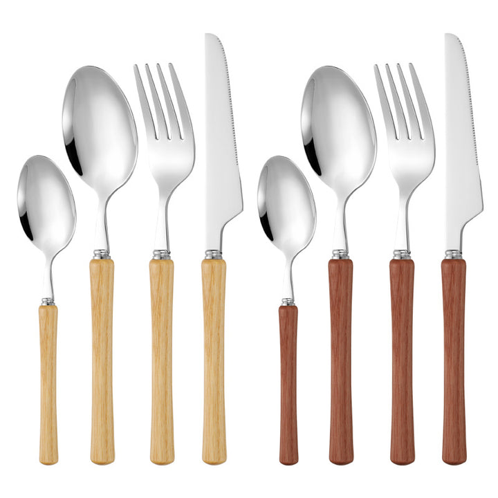 Elegant serving spoon with ergonomic wooden handle Bowlift