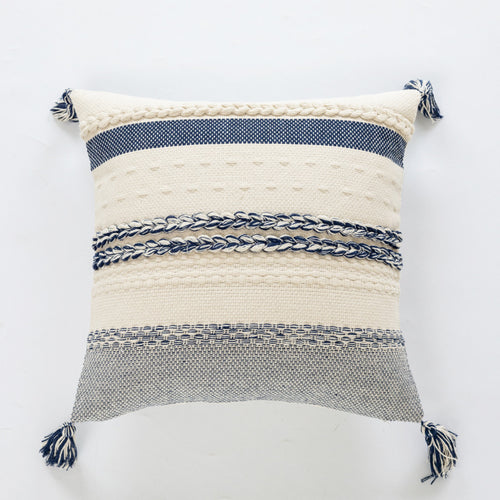 Textured Woven Decorative Cushion