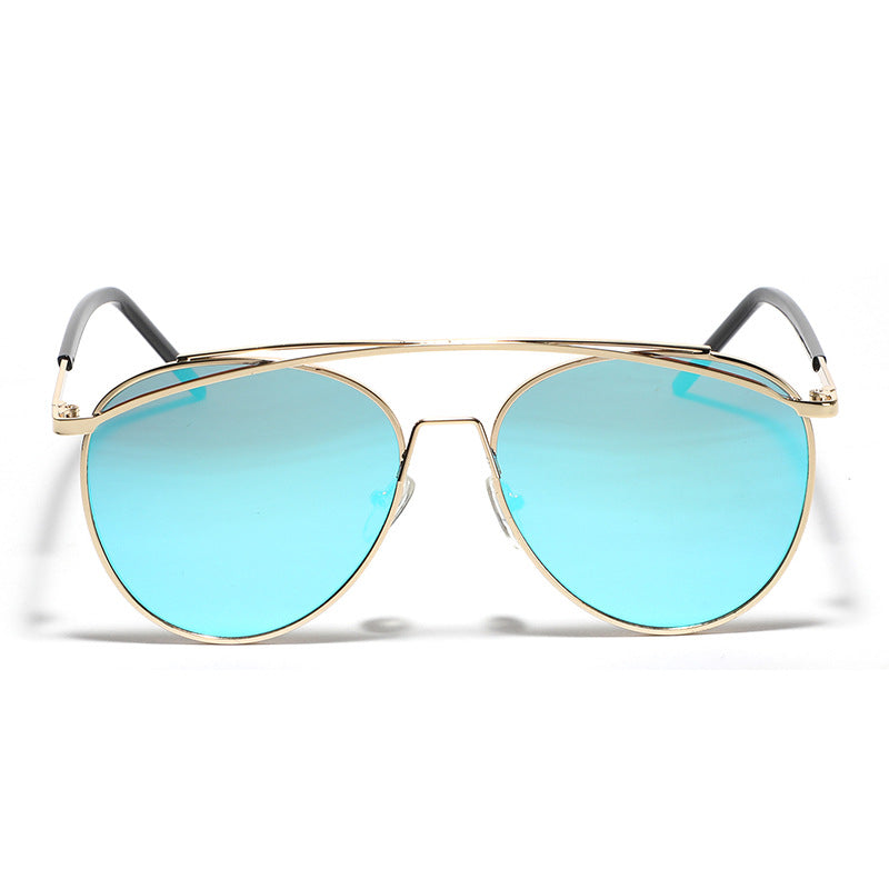 Women's Aviator Sunglasses with Elegant Metal Frame Bowlift