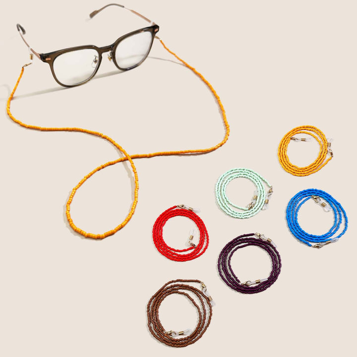Beaded Eyewear Chain Bowlift