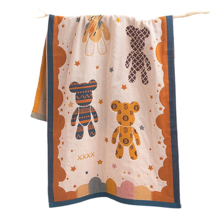 Unisex cuddly blanket with cute bear motif Bowlift