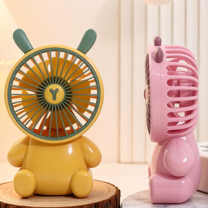 Women Portable Table Fan with Animal Design Bowlift