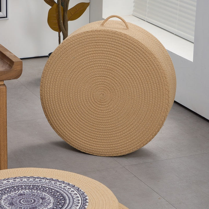 Beef Artificial Leather Pouf Bowlift