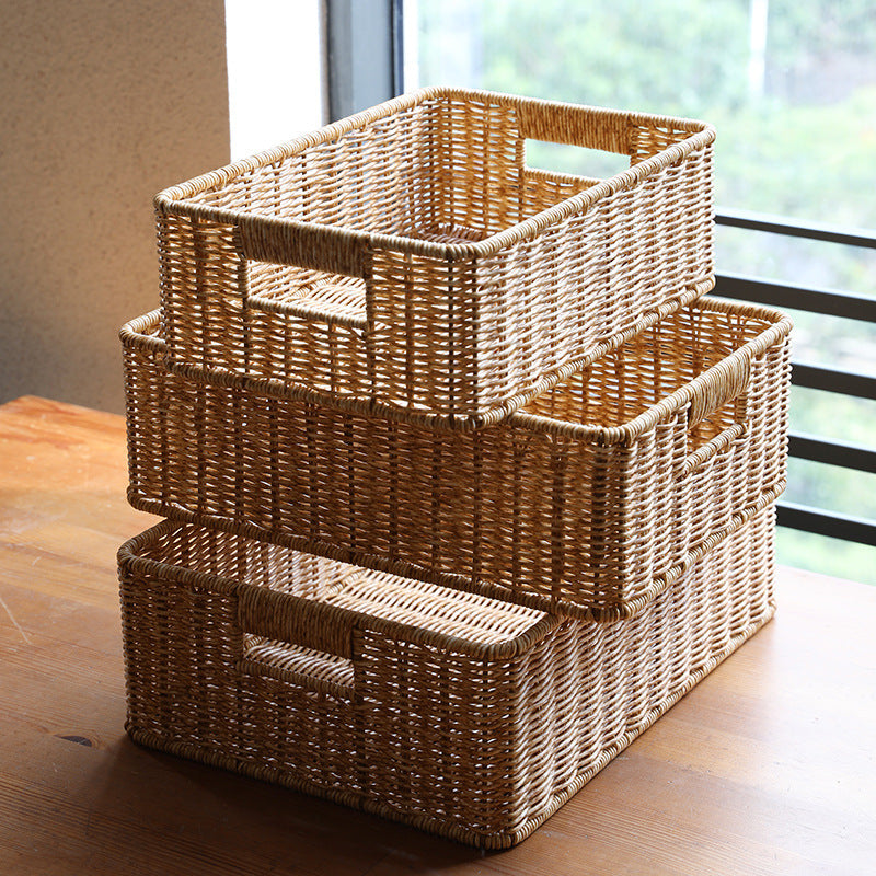 Handcrafted Woven Storage Basket Bowlift