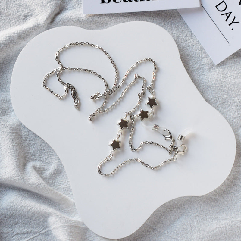 Star-Detail Chain Eyewear Holder Bowlift