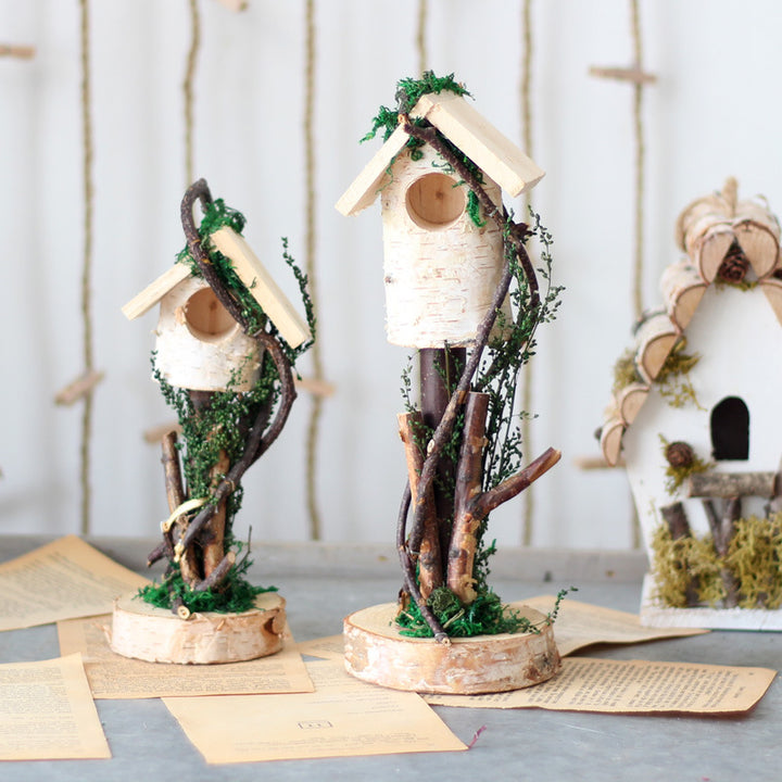 Decorative Birdhouse made of Wood Bowlift