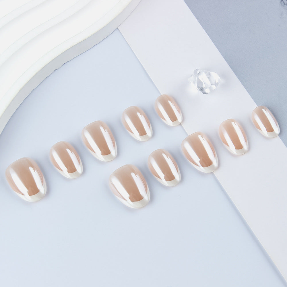 French Tip Press-On Nails Bowlift