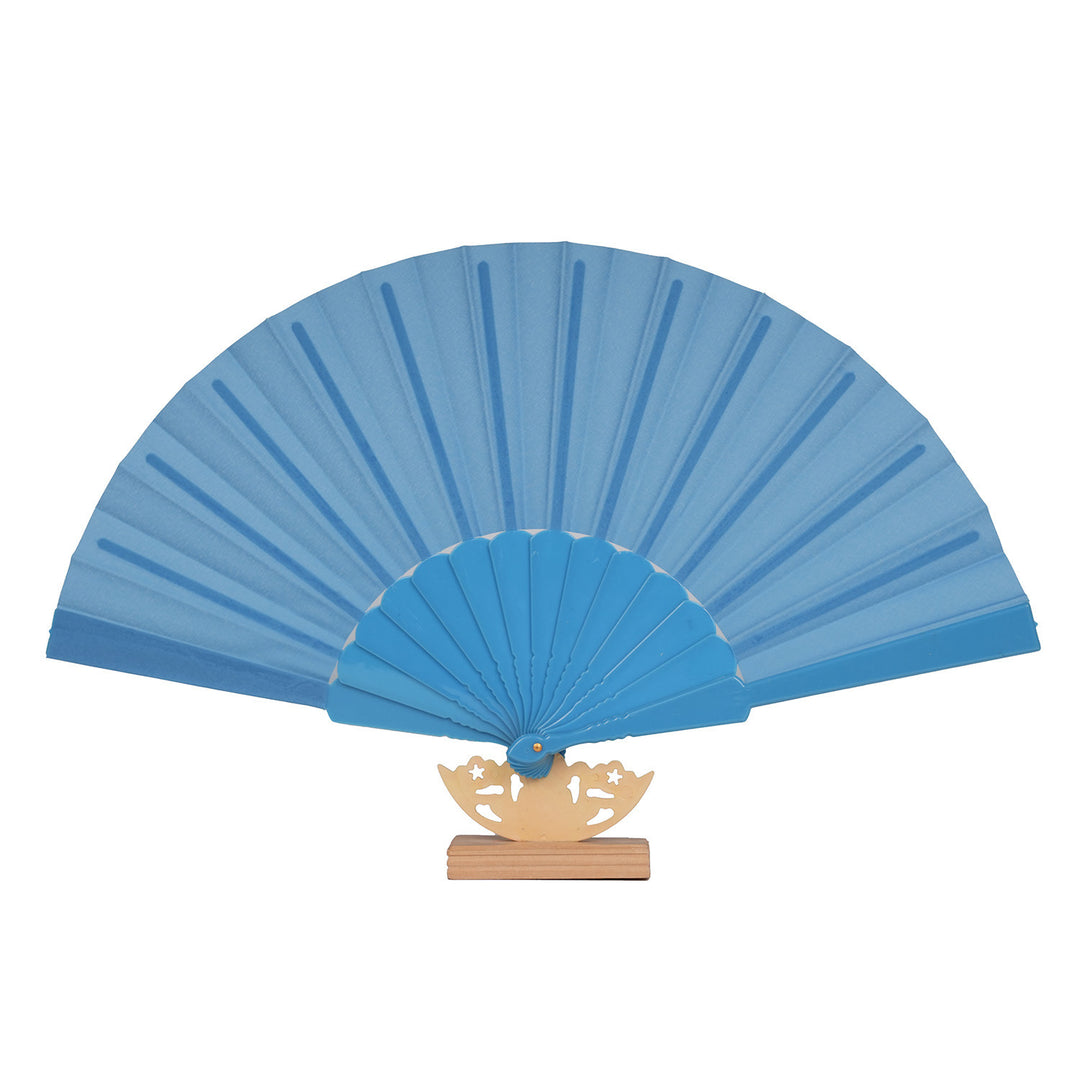 Women's artistic hand fan with filigree wooden handle Bowlift