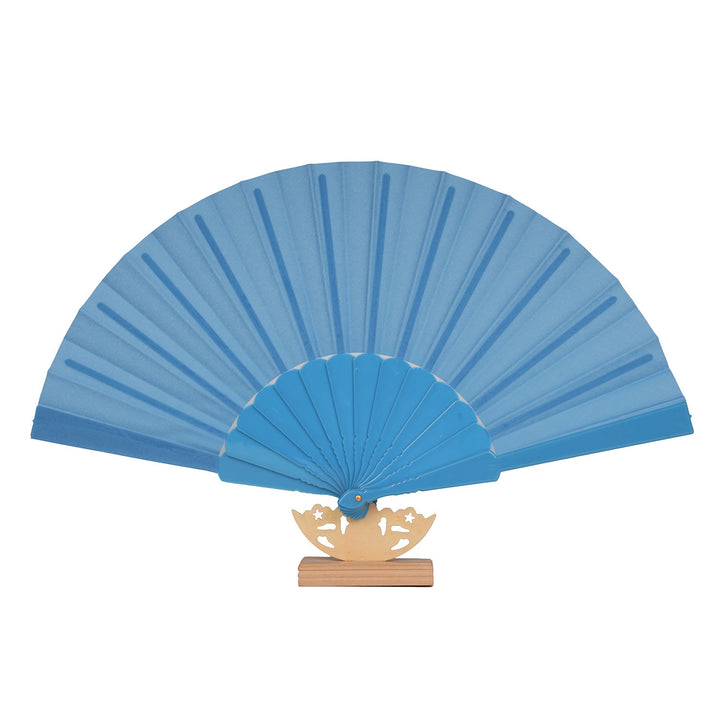Women's artistic hand fan with filigree wooden handle Bowlift