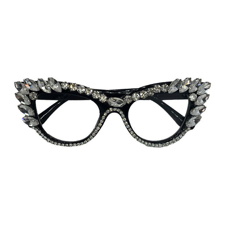 Luxury Cat-Eye Rhinestone Sunglasses Bowlift