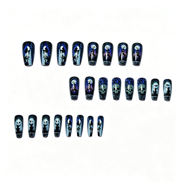 Gothic Themed Nail Art Bowlift