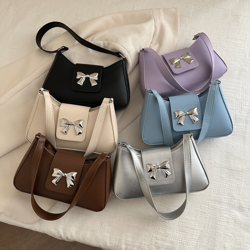 Stylish Bow Accent Handbag Bowlift