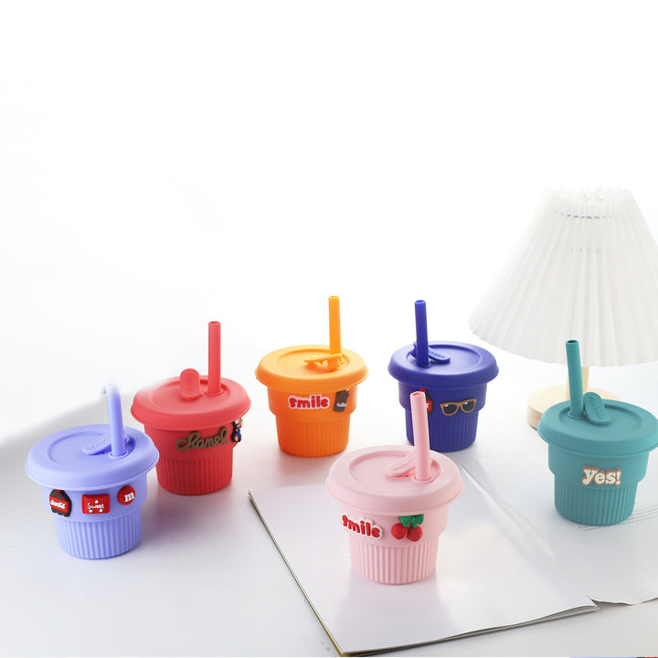 Women's creative silicone drinking cup with funny designs Bowlift