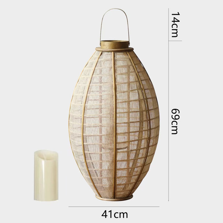 Handcrafted lantern made of natural materials Bowlift
