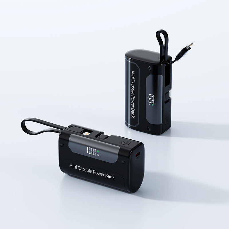 Compact Mini Power Bank with Digital LED Display Bowlift