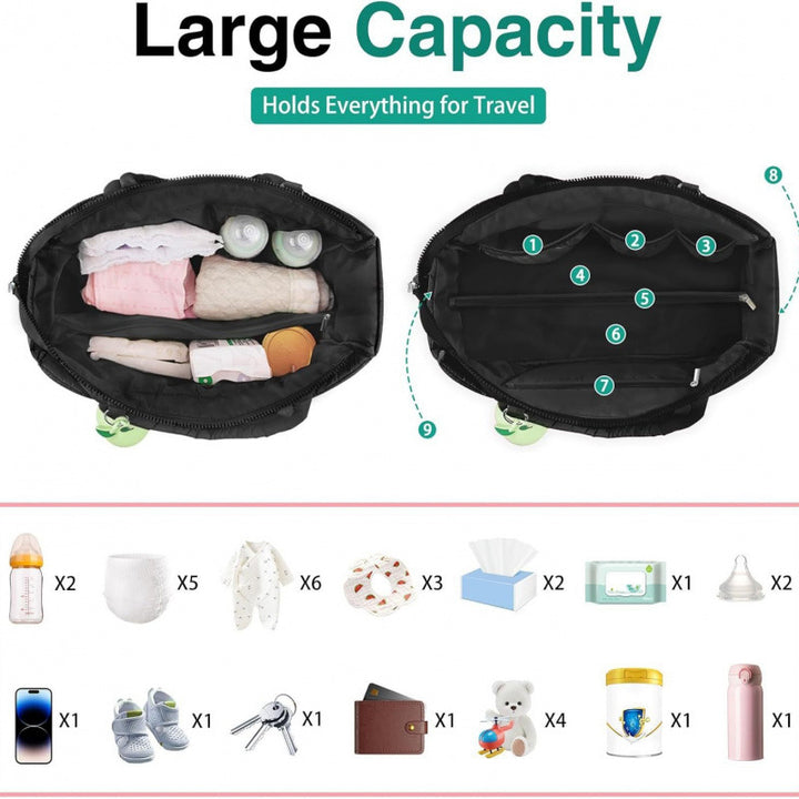Fashionable Tote Bag with Spacious Compartments and Insulating Interior Bowlift
