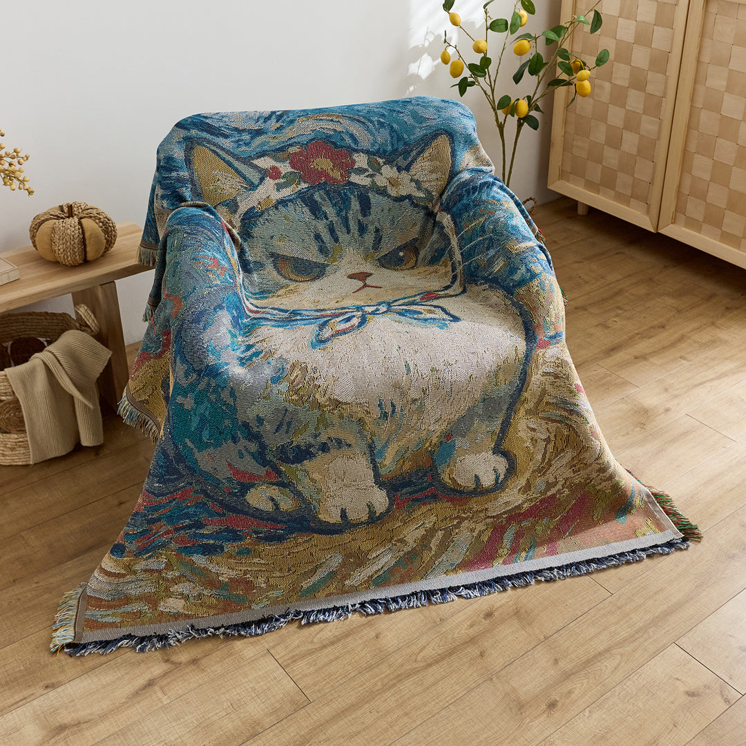 Artistic Jacquard Throw Blanket