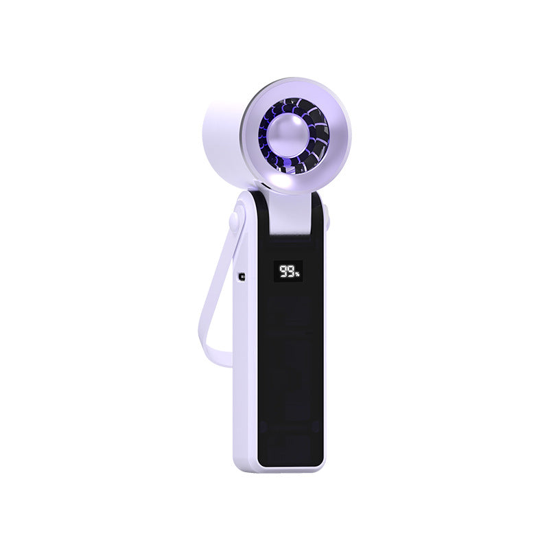 Unisex Portable Hand Fan with powerful battery display Bowlift