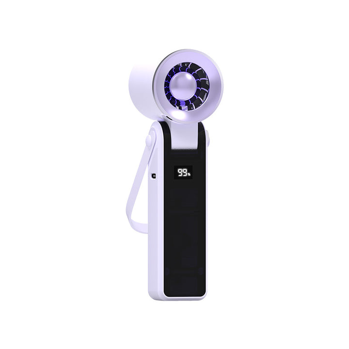 Unisex Portable Hand Fan with powerful battery display Bowlift